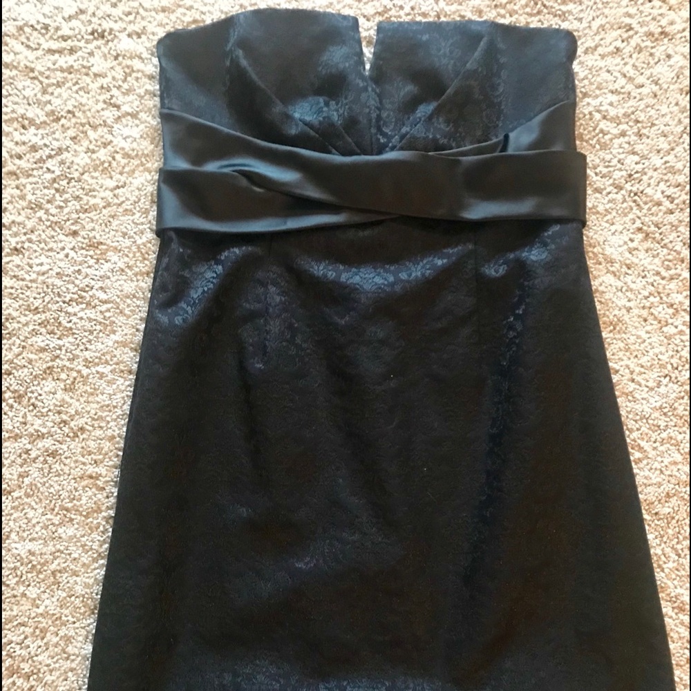 Cocktail dress, satin waist sash